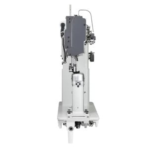 SPEEDWAY SW 82440-2 Post Bed Double Needle Walking Foot 3/8" (10mm) Heavy Duty Unison Feed Walking Foot Sewing Machine Assembled with Servo Motor, Table and Stand Included
