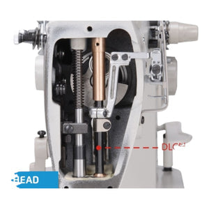 JACK JK-8558G-1-WZ Single Needle CHAINSTITCH Direct Drive Lockstitch Industrial Sewing Machine Assembled with Table and Stand Included