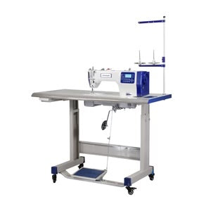SPEEDWAY AI4 Material Recognition Automatic Direct Drive Lockstitch Sewing Machine with Electronic Tension & Thread Trimmer Complete Assembled with Table and Stand Included