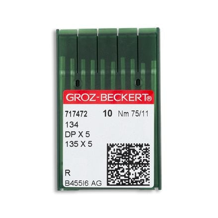 Groz-Beckert Regular Point Straight Stitch Industrial Machine Needles - 134, DPx5, 135x5 - 10/Pack