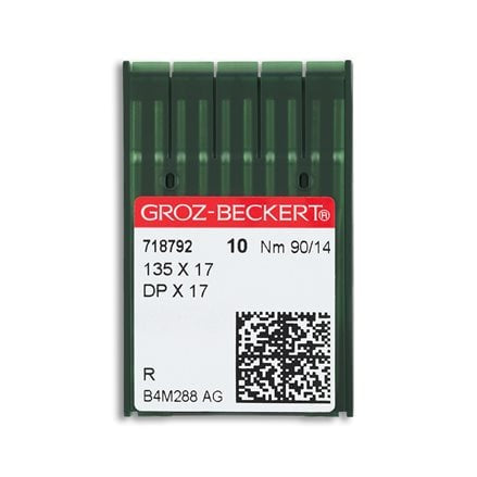 Groz-Beckert Regular Point Straight Stitch Industrial Machine Needles - 135x17, DPx17 - 10/Pac