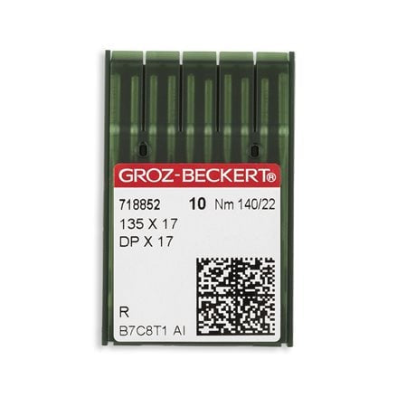 Groz-Beckert Regular Point Straight Stitch Industrial Machine Needles - 135x17, DPx17 - 10/Pac