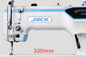 JACK A6F-E-Q-PK Single Needle Direct Drive Fully Automatic Needle Feed Lockstitch With PULLER Industrial Sewing Assembled with Table and Stand Included