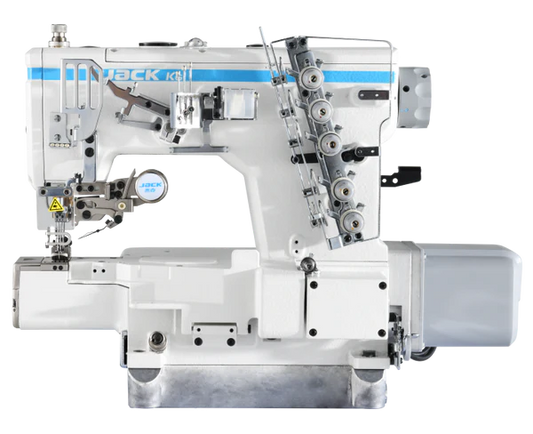 JACK K6-A-UT-35ACx364 Computerized Direct Drive, Three Needle, Top and Bottom, Cylinder-bed Coverstitch