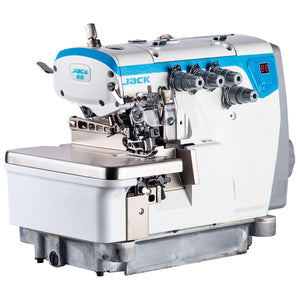 JACK E4S-3-32R2/223 3 Thread Rolled Hem(Baby Look) Overlock Industrial Sewing Machine Assembled with Fully Submerged Table Setup Included