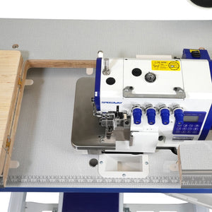 SPEEDWAY SW7-4D 4 Thread Smart Overlock Machine with Smart Automatic Material Adjustment Assembled with Table and Stand Included