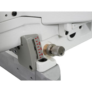 SPEEDWAY SW 662-01/CB UTE 3 Needle Cylinder Arm Coverstitch Full Function Industrial Sewing Machine Assembled with Table and Stand Included With Wheels