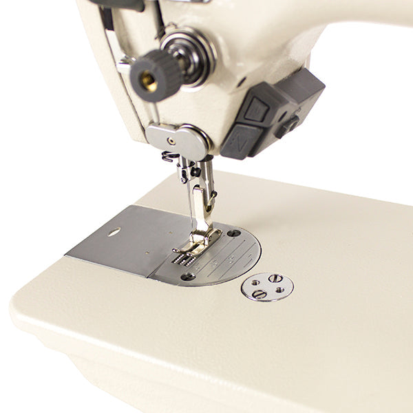 SPEEDWAY SW9000-D4 Single Needle Direct Drive Fully Automatic Drop Feed Lockstitch Industrial Sewing Machine Assembled with Table and Stand Included