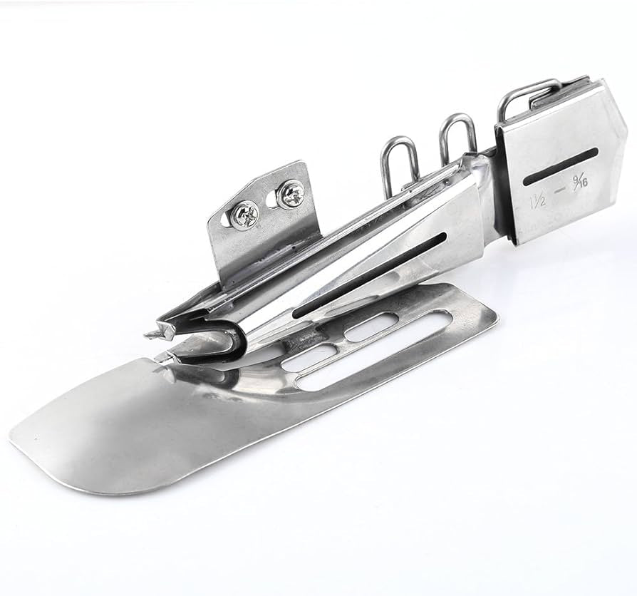 COSLUS Sewing Machine Binder Double Fold Angle Binder Stainless Steel Folder Binding Attachment
