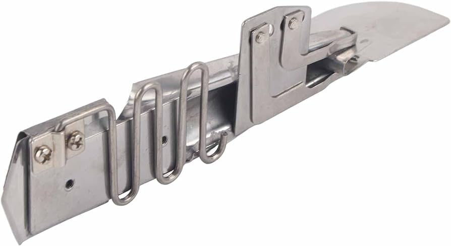 CoverStitch Machine Binder, Double-Fold Binding Attachment for Flatbed Machine