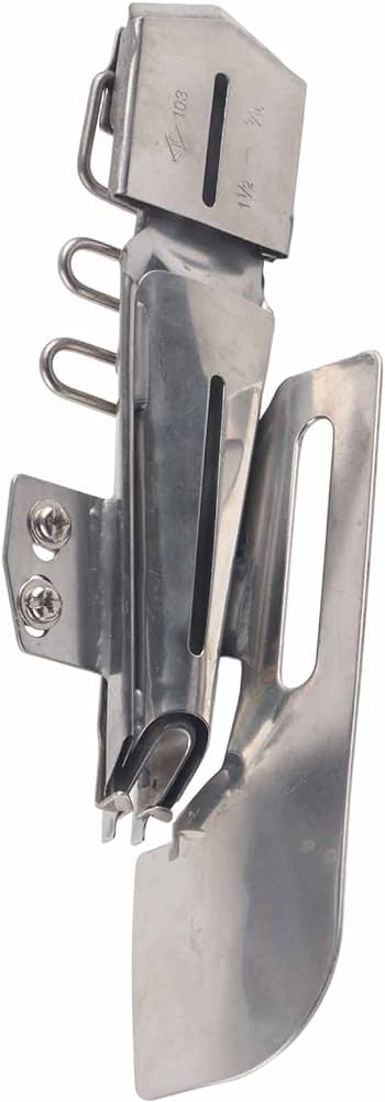 CoverStitch Machine Binder, Double-Fold Binding Attachment for Flatbed Machine