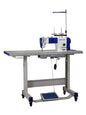 SPEEDWAY SW 8700 D Single Needle Lockstitch Industrial Sewing Machine with Servo Motor, Table and Stand Included With Wheels