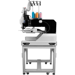 SPEEDWAY BC-1501 15 Needle Computerized Industrial Embroidery Machine 510×400mm (20.08×15.75") Multi-Color High Speed Automatic Thread Trimming and Color Change Touchscreen USB Input Complete with Table and Stand Included