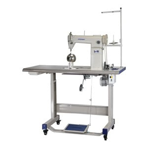 SPEEDWAY SW-810 WIG SETUP Single Needle Post-bed Lockstitch Industrial Sewing Machine with Servo Motor, Table and Stand Included