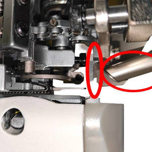 JACK JK-8740C-460-02-D-AW2S Needle Feed of the Arm 6 Thread Flatseamer Double Cut With Vacuum Suction, Foot lifter Assembled with Servo Motor, Table and Stand Included