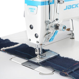 JACK A4C C AI Octopus Nine Brain Chip! Single Needle Direct Drive Fully Automatic Drop Feed Lockstitch Industrial Sewing Assembled with Table and Stand Included