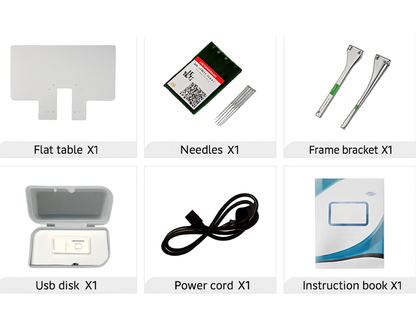 SPEEDWAY® BF-1500 15 Needle Computerized Embroidery Machine 360×200mm (14.2 × 7.9inch) Multi-Color High Speed Automatic Thread Trimming and Color Change Touchscreen USB Input Complete Assembled with Table and Stand Included