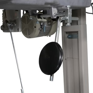 SPEEDWAY SW 82440-2 Post Bed Double Needle Walking Foot 3/8" (10mm) Heavy Duty Unison Feed Walking Foot Sewing Machine Assembled with Servo Motor, Table and Stand Included