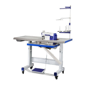 SPEEDWAY SW7-5D 5 Thread Smart Overlock Machine with Smart Automatic Material Adjustment Assembled with Table and Stand Included