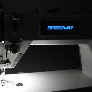 SPEEDWAY AI4 Material Recognition Automatic Direct Drive Lockstitch Sewing Machine with Electronic Tension & Thread Trimmer Complete Assembled with Table and Stand Included