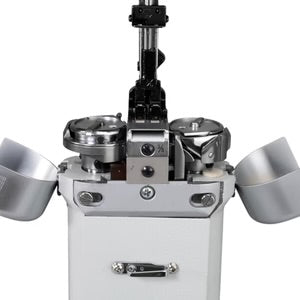 SPEEDWAY SW 82440-2 Post Bed Double Needle Walking Foot 3/8" (10mm) Heavy Duty Unison Feed Walking Foot Sewing Machine Assembled with Servo Motor, Table and Stand Included