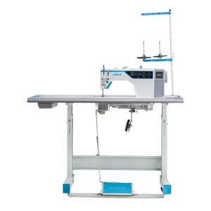 JACK A4C C AI Octopus Nine Brain Chip! Single Needle Direct Drive Fully Automatic Drop Feed Lockstitch Industrial Sewing Assembled with Table and Stand Included