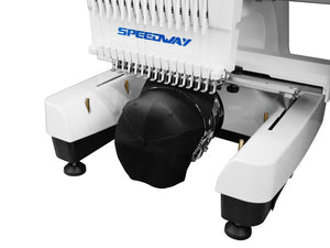 SPEEDWAY® BF-1500 15 Needle Computerized Embroidery Machine 360×200mm (14.2 × 7.9inch) Multi-Color High Speed Automatic Thread Trimming and Color Change Touchscreen USB Input Complete Assembled with Table and Stand Included