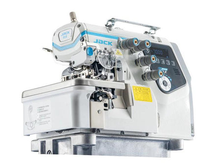 JACK C7-4-M03/333 4 Thread Urus (A.M.H) AI Overlock Machine with Smart Automatic Material Adjustment Assembled with Table and Stand Included