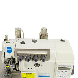 SPEEDWAY SW 953-13-ED3 4 Thread Overlock with Vacuum Full Function Industrial Sewing Machine Assembled with Direct Servo Motor, Fully Submerged Table Setup