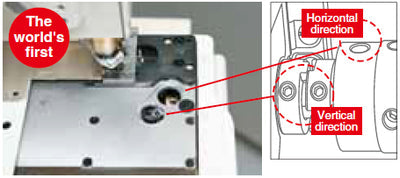 JUKI MF-7523U11 3 Needle Flatbed Coverstitch Industrial Sewing Machine Assembled with Servo Motor, Table and Stand Included