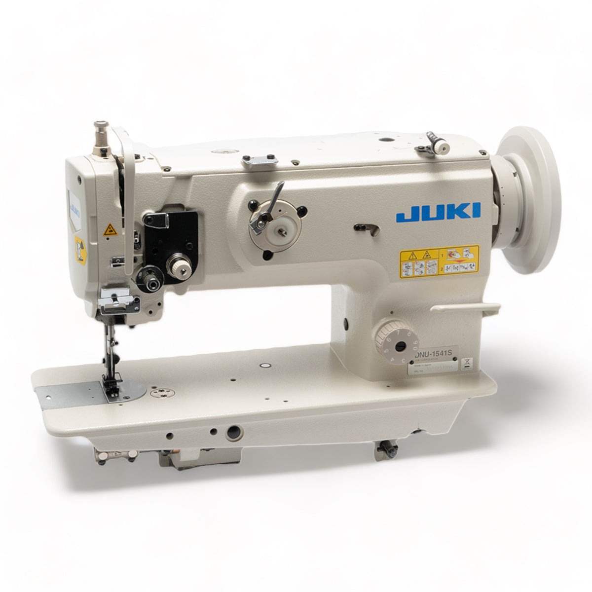 JUKI DNU-1541S Single Needle Heavy Duty Unison Feed Walking Foot Sewing Machine Assembled with Servo Motor, Table and Stand Included