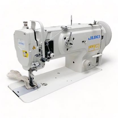 JUKI DNU-1541S Single Needle Heavy Duty Unison Feed Walking Foot Sewing Machine Assembled with Servo Motor, Table and Stand Included