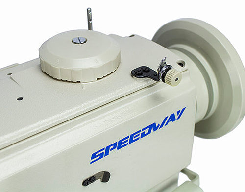 SPEEDWAY SW-1510N/DA/VS Single Needle Heavy Duty Unison Feed Walking Foot Sewing Machine Assembled with Table and Servo Motor Included