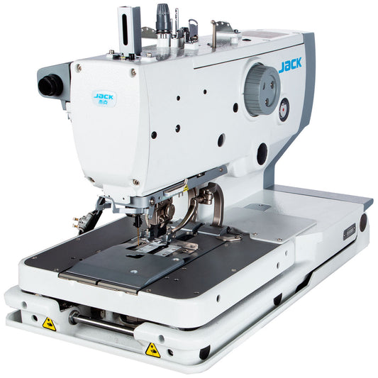 JACK JK-T9820-02 Electronic Keyhole Buttonhole Eyelet Sewing Machine Assembled with Table and Stand Included