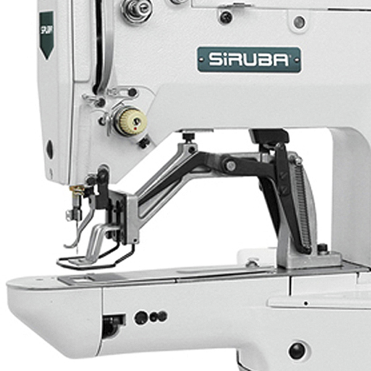 SIRUBA PK522-42XL Heavy Mechanical Bartacking Machine Assembled with Motor, Table and Stand Included