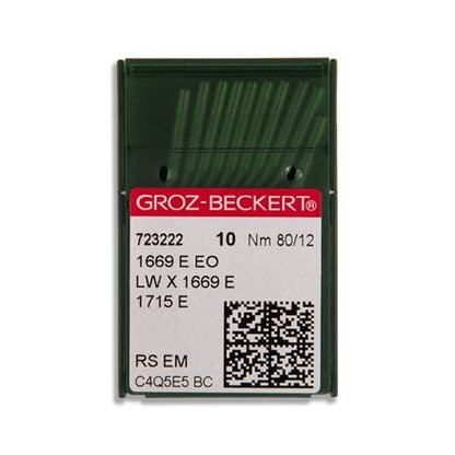 Groz-Beckert Regular Blind Stitch Industrial Machine Needle - 1669 E EO, LWx1669 E, 1715 E - 10/Pack