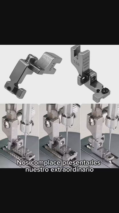 Adjustable Invisible Zipper Presser Foot - Stainless Steel