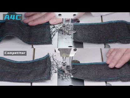 JACK A4C C AI Octopus Nine Brain Chip! Single Needle Direct Drive Fully Automatic Drop Feed Lockstitch Industrial Sewing Assembled with Table and Stand Included